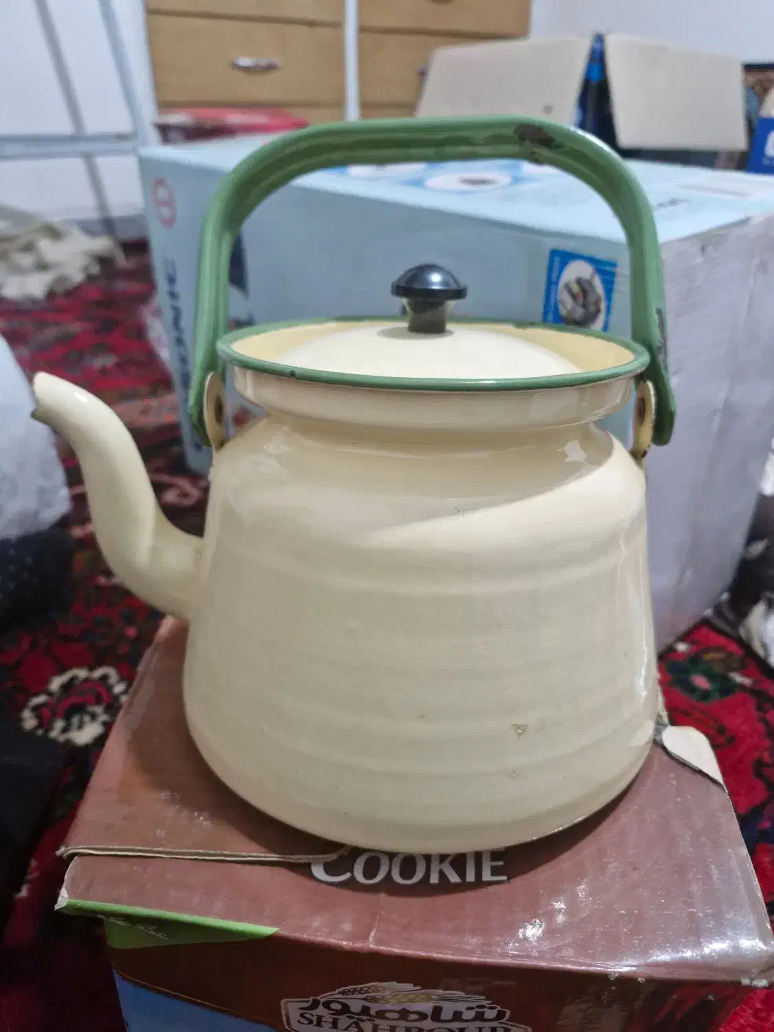 کتری لعابی|قوری، کتری، قهوهساز دستی|همدان, |دیوار