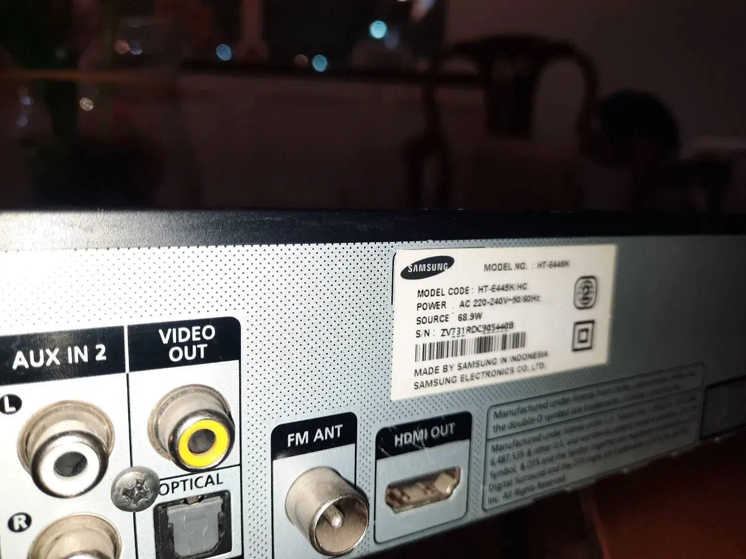 دی وی دی سینما خانگی سامسونگ در حد نو|پخش‌کننده DVD و ویدیو|تهران, کرمان|دیوار