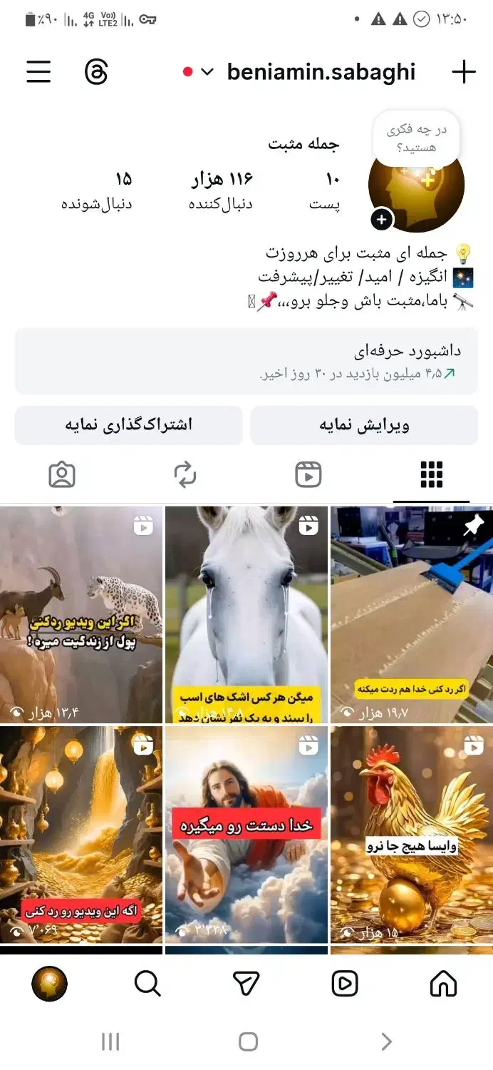 پیج اینستاگرام واقعی 116k|لوازم جانبی موبایل و تبلت|تهران, امام خمینی|دیوار