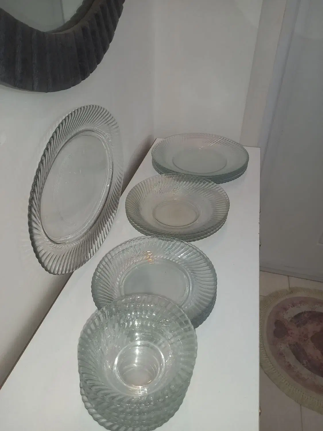 سرویس شش نفره پیرکس|ظروف سرو و پذیرایی|شیروان (خراسان), |دیوار