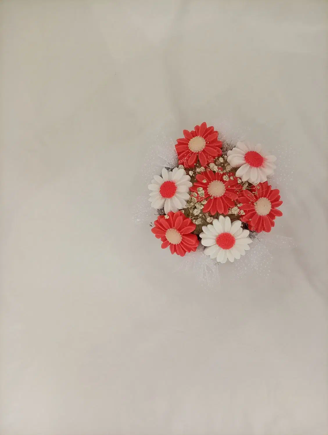 باکس گل شمع زیبا|گل مصنوعی|یزد, |دیوار