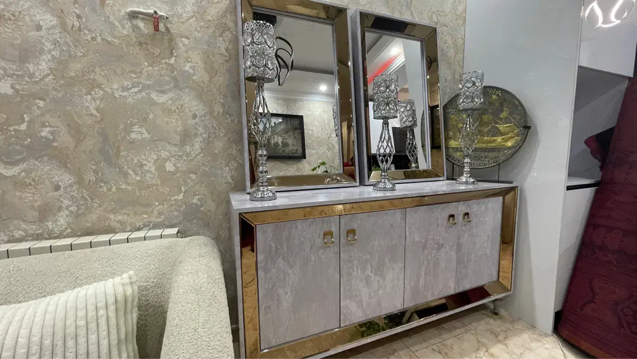 اینه و کنسول به همراه میز تی وی|بوفه، ویترین، کنسول|تهران, منیریه|دیوار