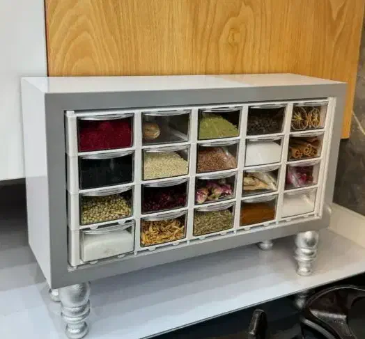 جا ادویه ای کشویی|آب‌چکان و نظم‌دهنده ظروف|خاش, |دیوار