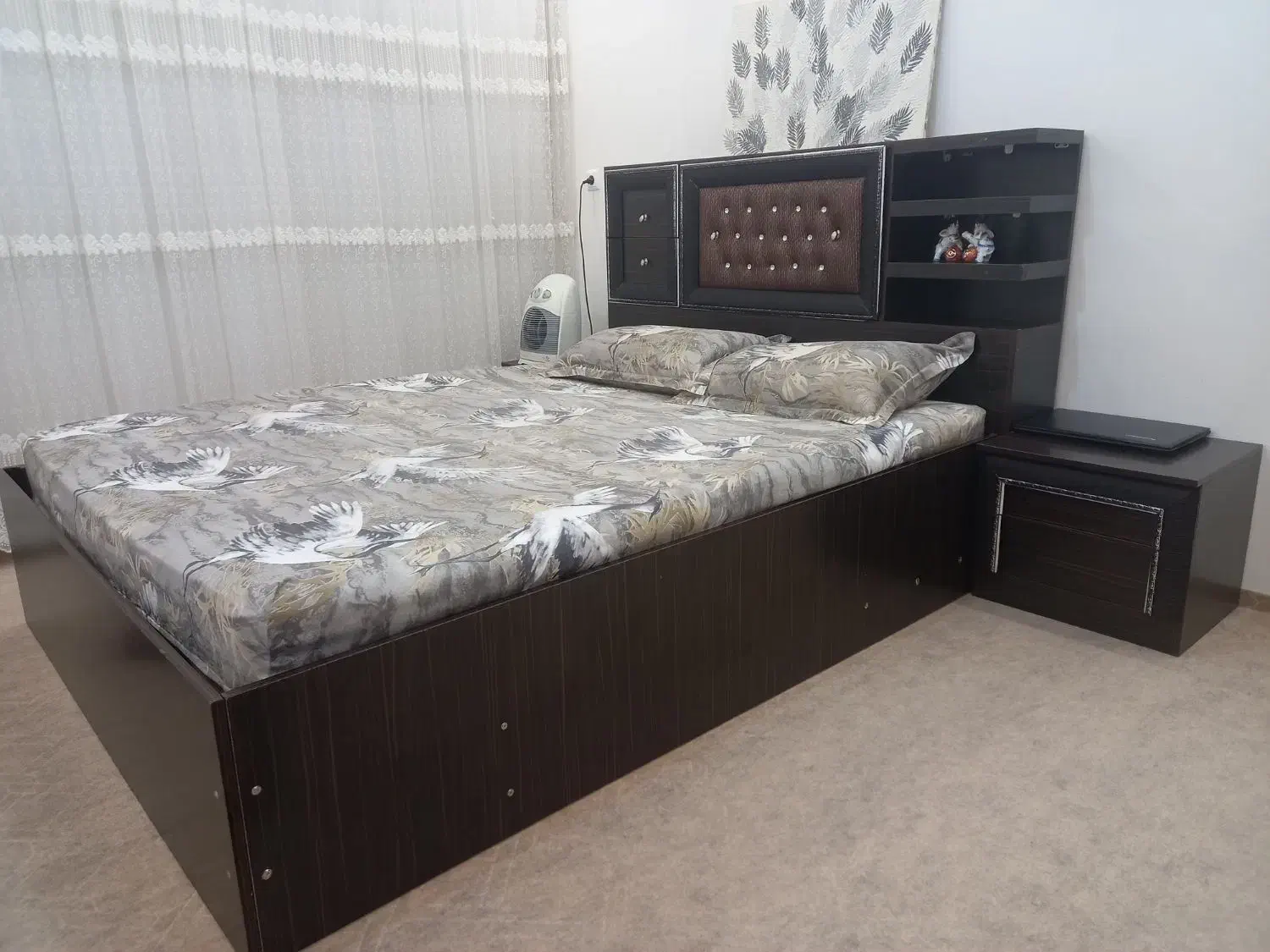 تخت وپاتختی تمام ام دی اف|تخت و سرویس خواب|اردبیل, |دیوار