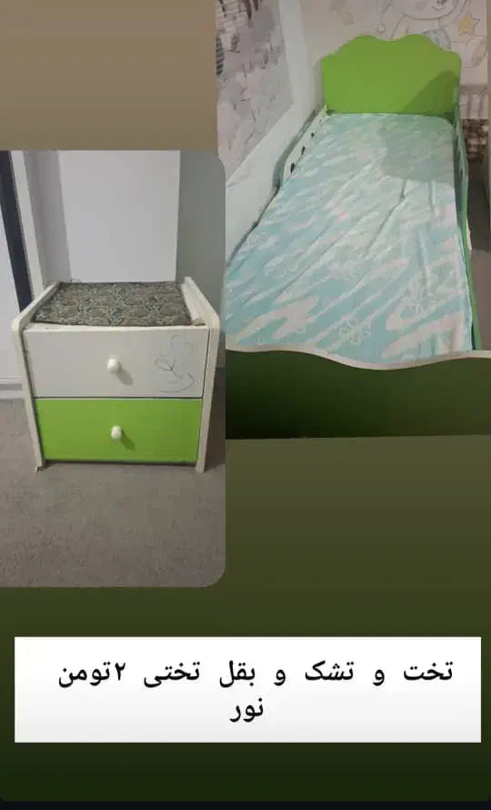 تخت یک نفره|تخت و سرویس خواب|نور, |دیوار