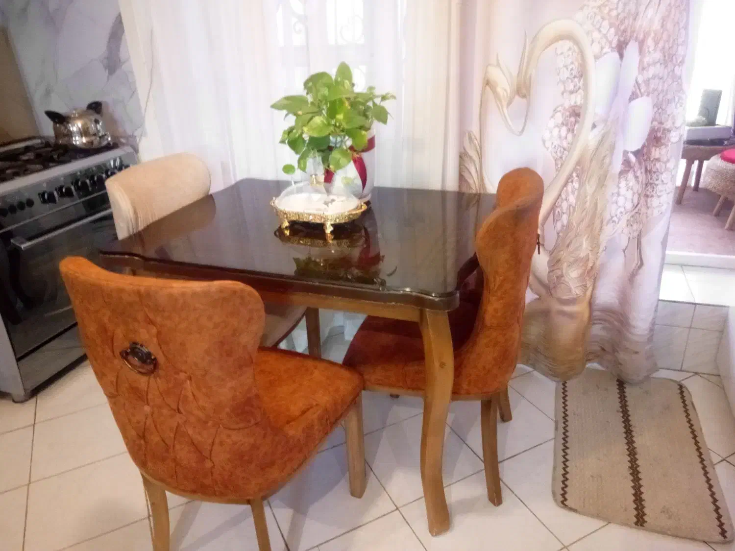 میز نهار خوری سه نفره|میز و صندلی غذاخوری|مشهد, هفده شهریور|دیوار