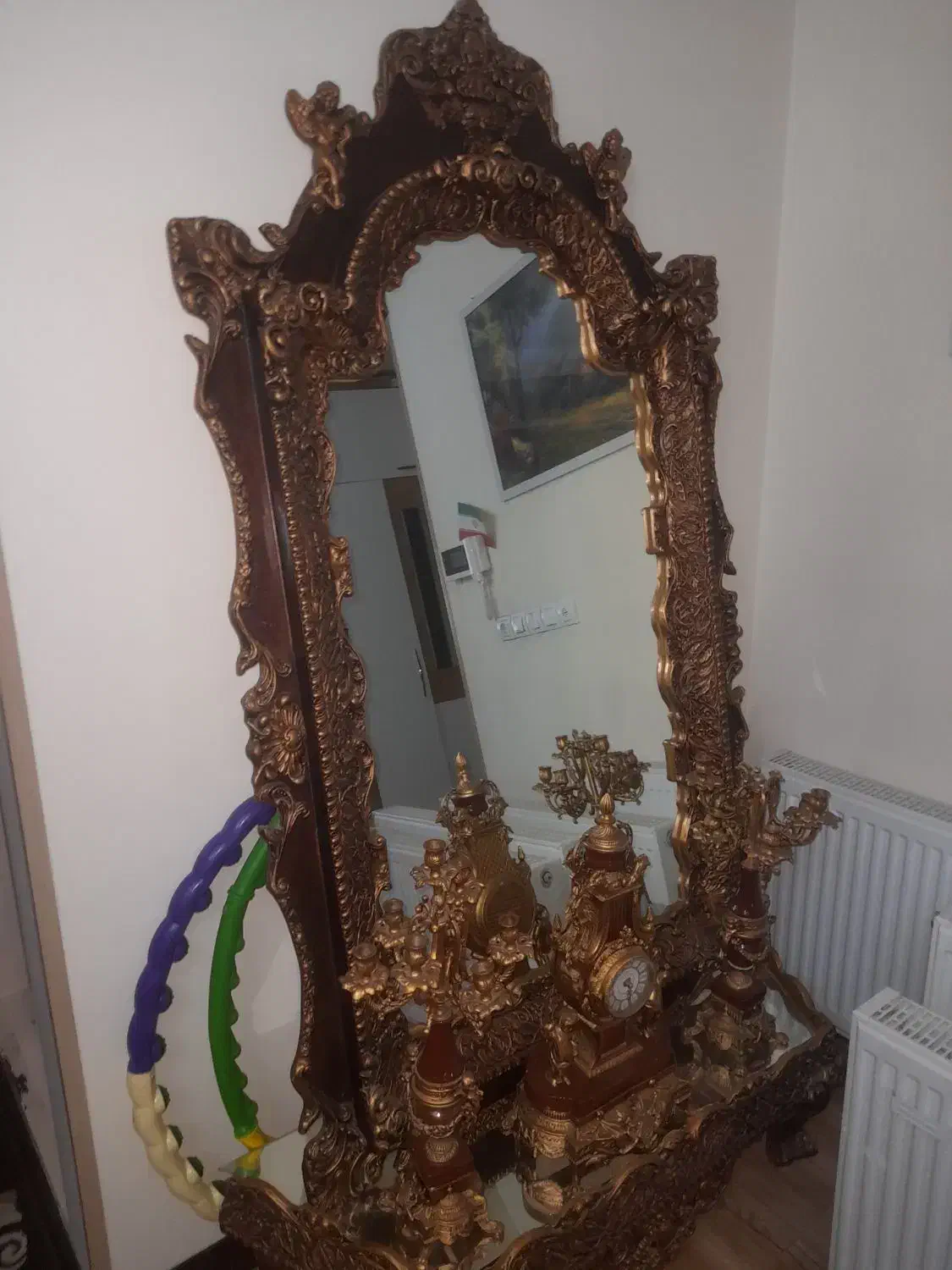 اینه شمعدان|آینه|محمدیه-قزوین, |دیوار