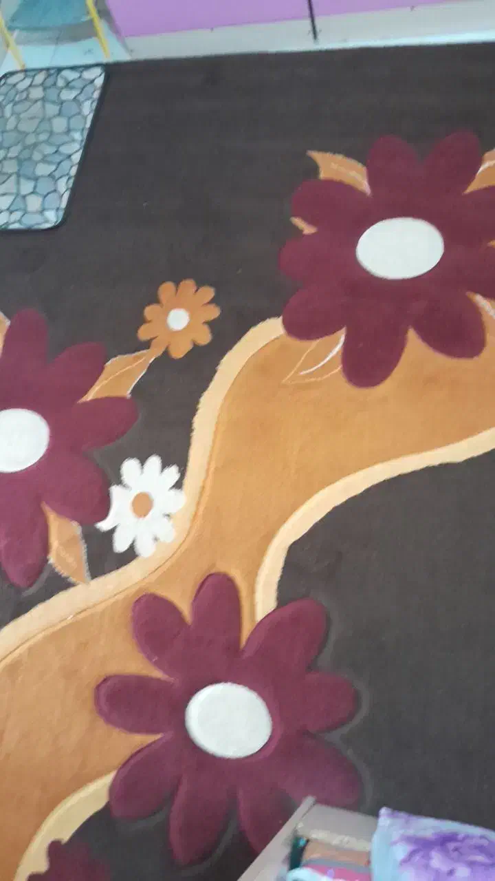 گلیم فرش قهوایی رنگ تمیز بفروش می رسد|گلیم، جاجیم، گبه|دورود, |دیوار