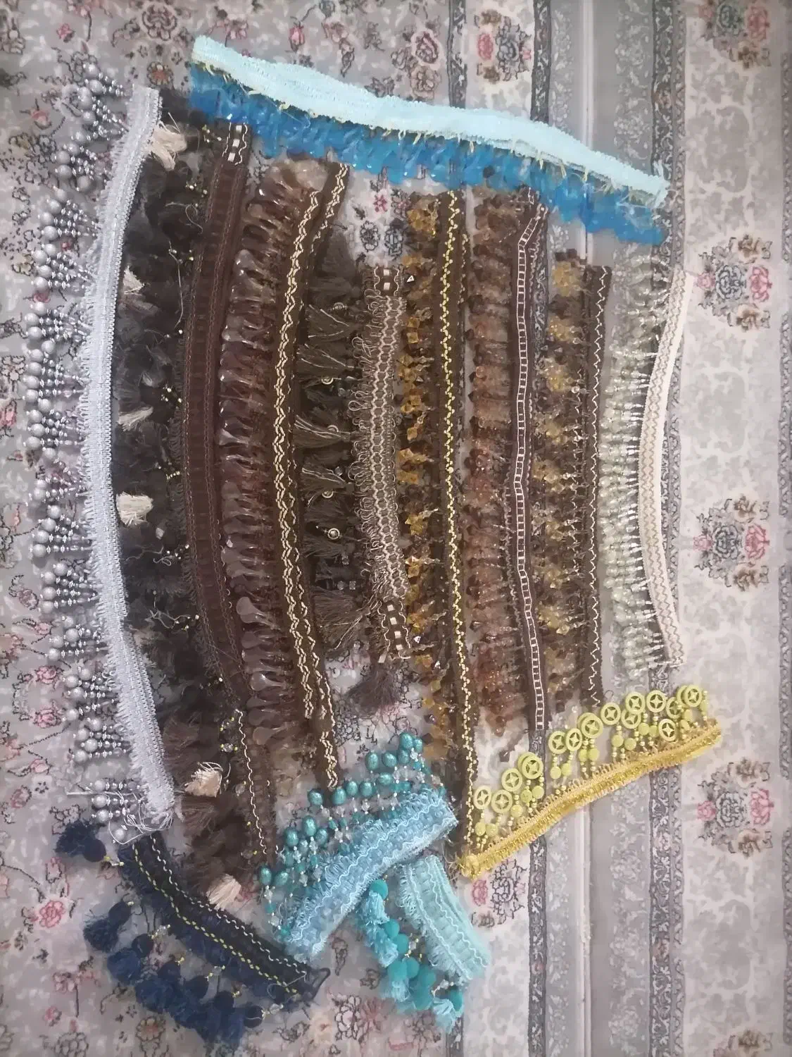 یراق پرده ابریشمی و ساده|پرده، رانر، رومیزی|قم, ولیعصر|دیوار