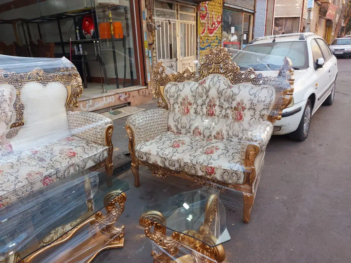 مبل سلطنتی ۷نفره ..مناسب جهیزیه..|مبلمان خانگی و میز عسلی|کرج, شیخ آباد|دیوار