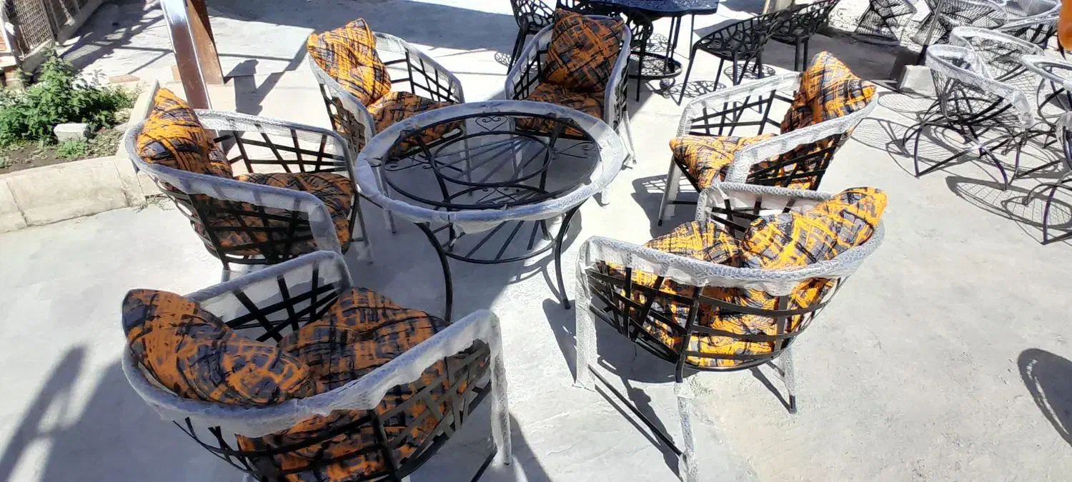 مبلمان باغی و میز آتشدان طرح بنان لیواری jsji۱۹۹|مبلمان خانگی و میز عسلی|چهارباغ, |دیوار