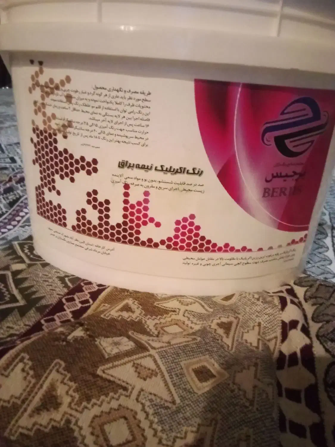 رنگ اکریلیک نیمه براق|مصالح و تجهیزات ساختمان|کرج, حسن آباد|دیوار