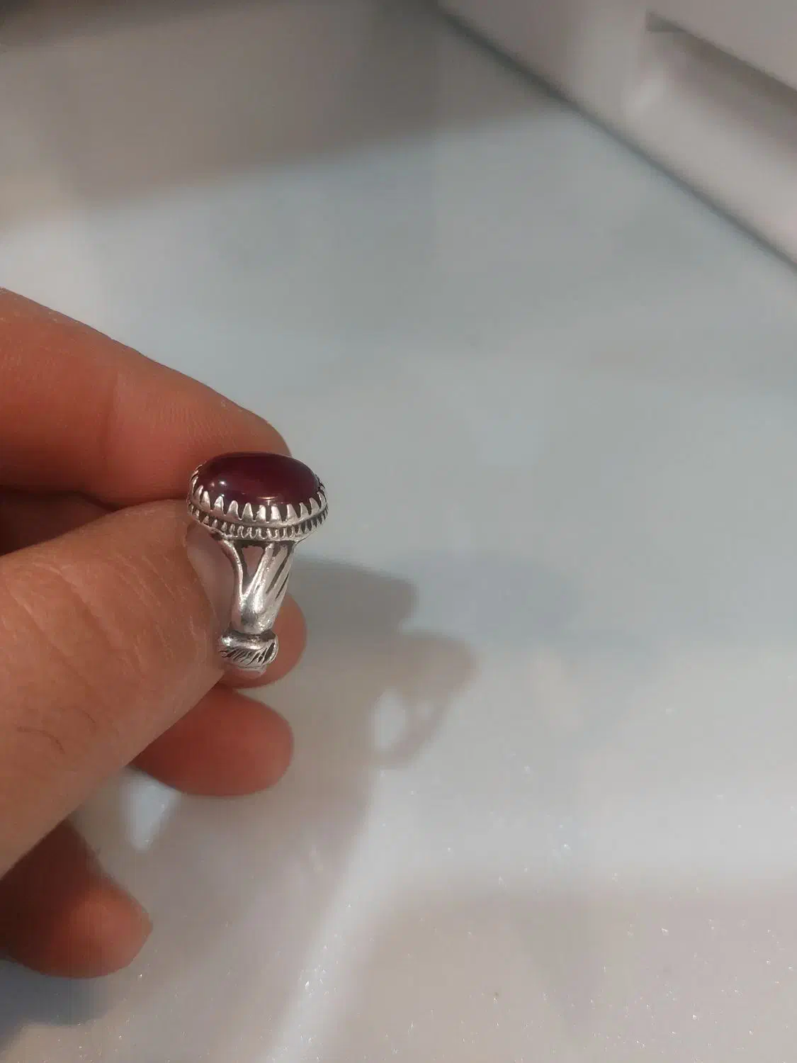 انگشتر نقره عقیق|جواهرات|شیراز, زند|دیوار