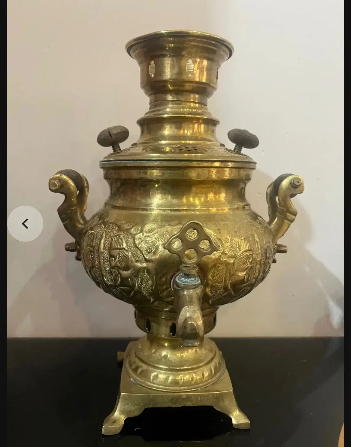 سماور زغالی|کلکسیون اشیاء عتیقه|قائم‌شهر, |دیوار