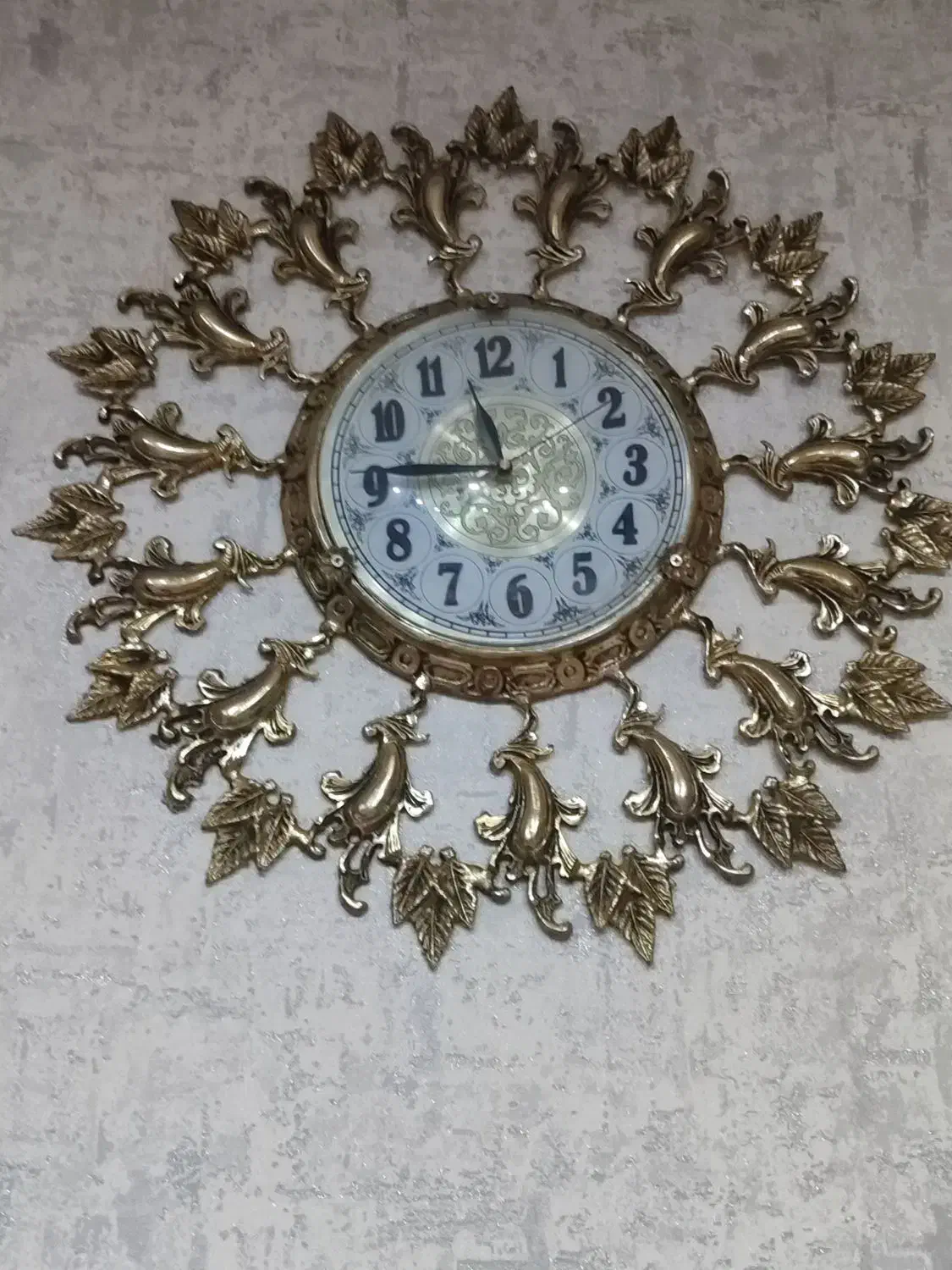 ساعت دیواری برنز برنجی|ساعت دیواری و تزئینی|گلستان (تهران), |دیوار