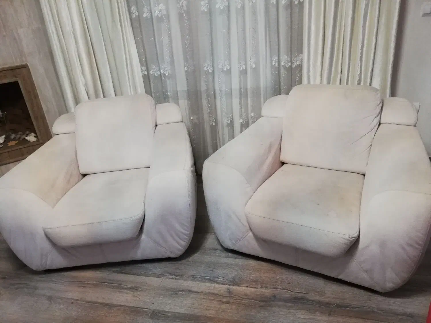 مبل ترک سفید|مبلمان خانگی و میز عسلی|گرگان, |دیوار