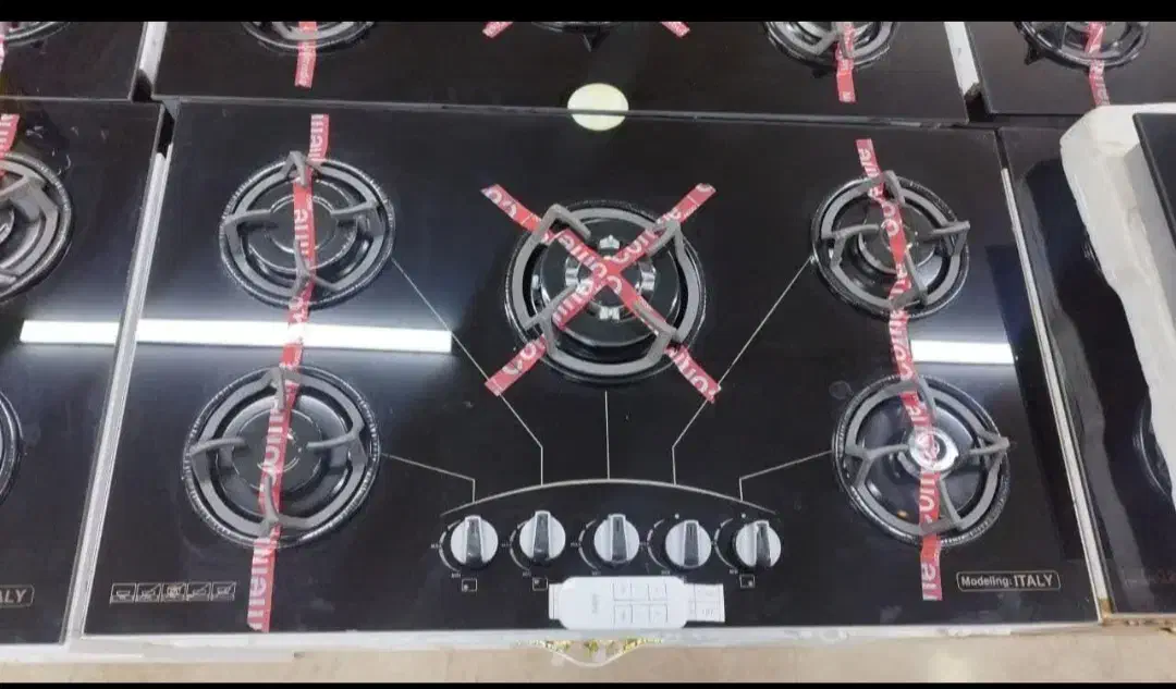 گاز توکار ۵شعله صحفه ای کد۶۷۸ سکوریت تکنو|اجاق گاز و لوازم برقی پختوپز|کرج, کرج نو|دیوار