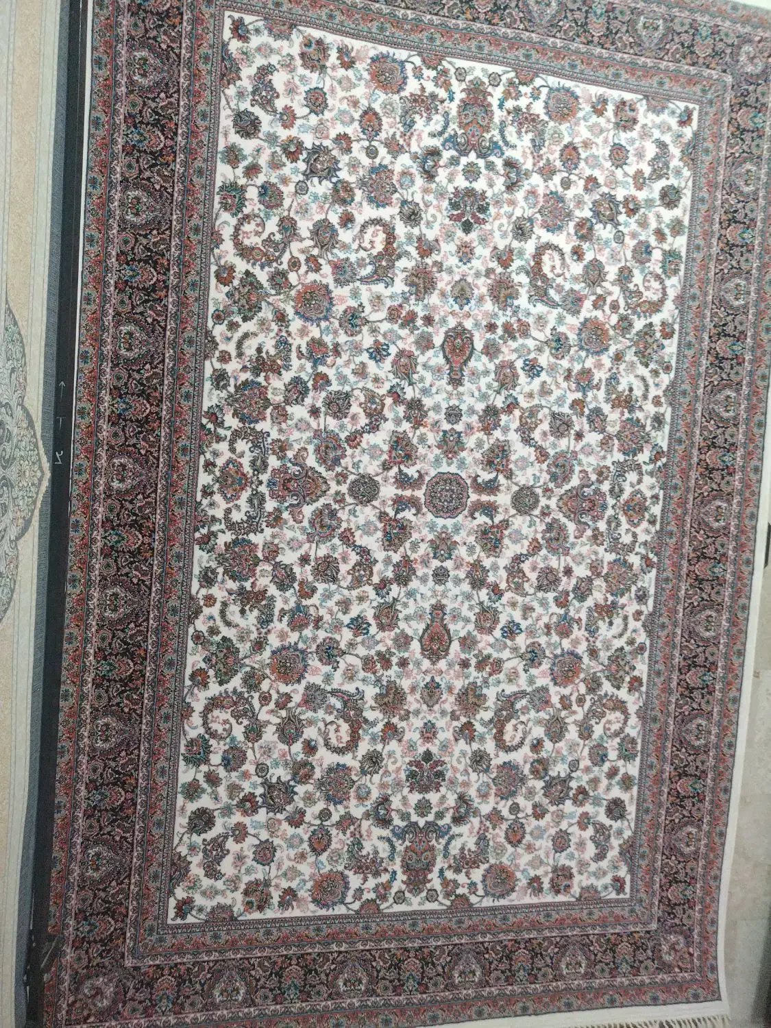 فرش زیبا نخ هفتصد شانه نو و آکبند|فرش|کرمانشاه, |دیوار