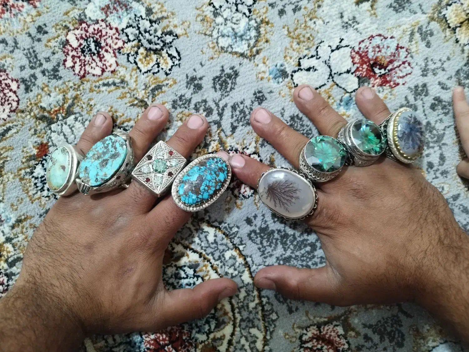 انگشتر نقره عتیقه|جواهرات|بروجرد, |دیوار