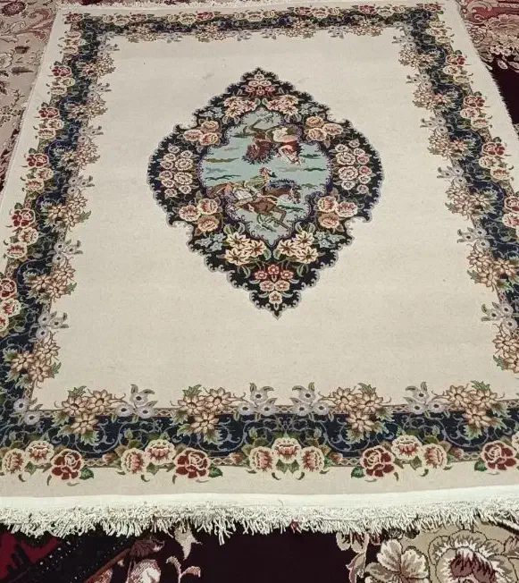 قالیچه لیلی مجنون دستباف قاینات...|گلیم، جاجیم، گبه|قائن, |دیوار