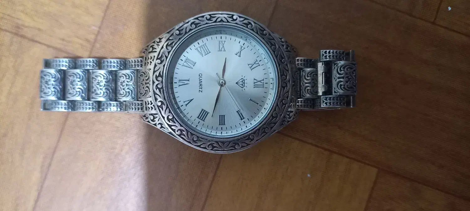 ساعت نقره مردانه نو|ساعت|هرسین, |دیوار