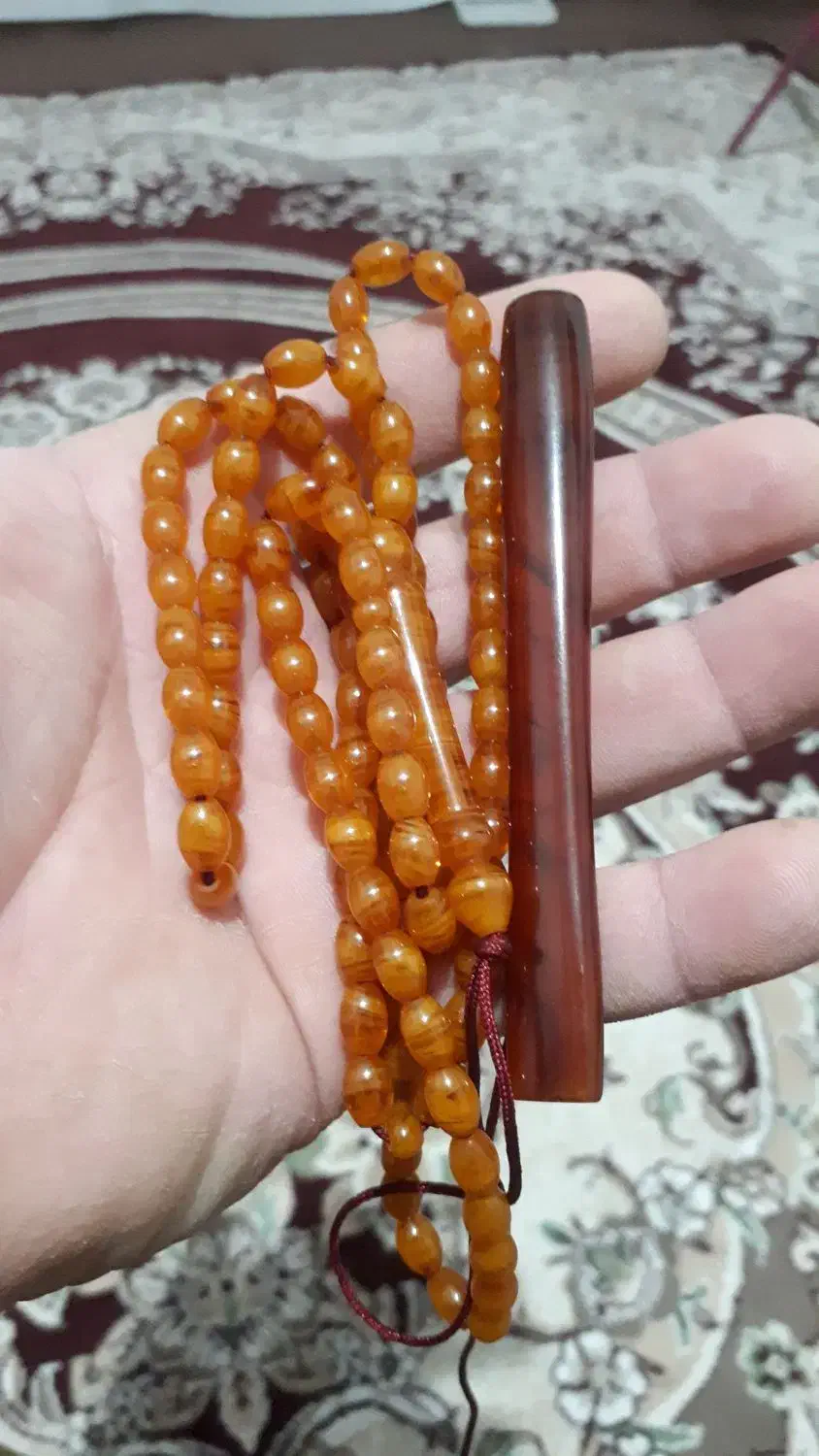 تسبیح کهرباوچوب سیگار|زیورآلات و اکسسوری|نقده, |دیوار