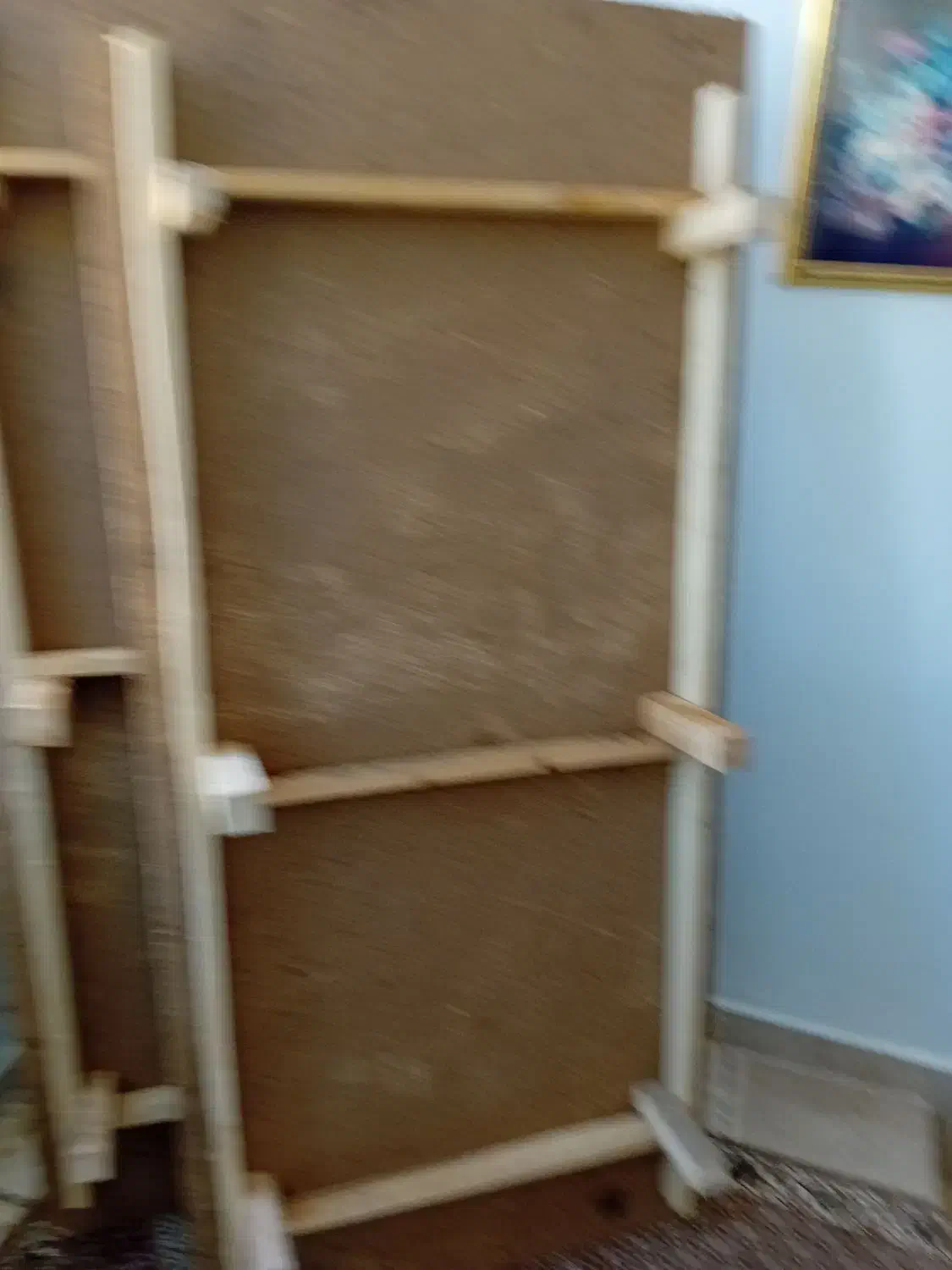 تخت خواب چوبی دو نفر|تخت و سرویس خواب|اهر, |دیوار