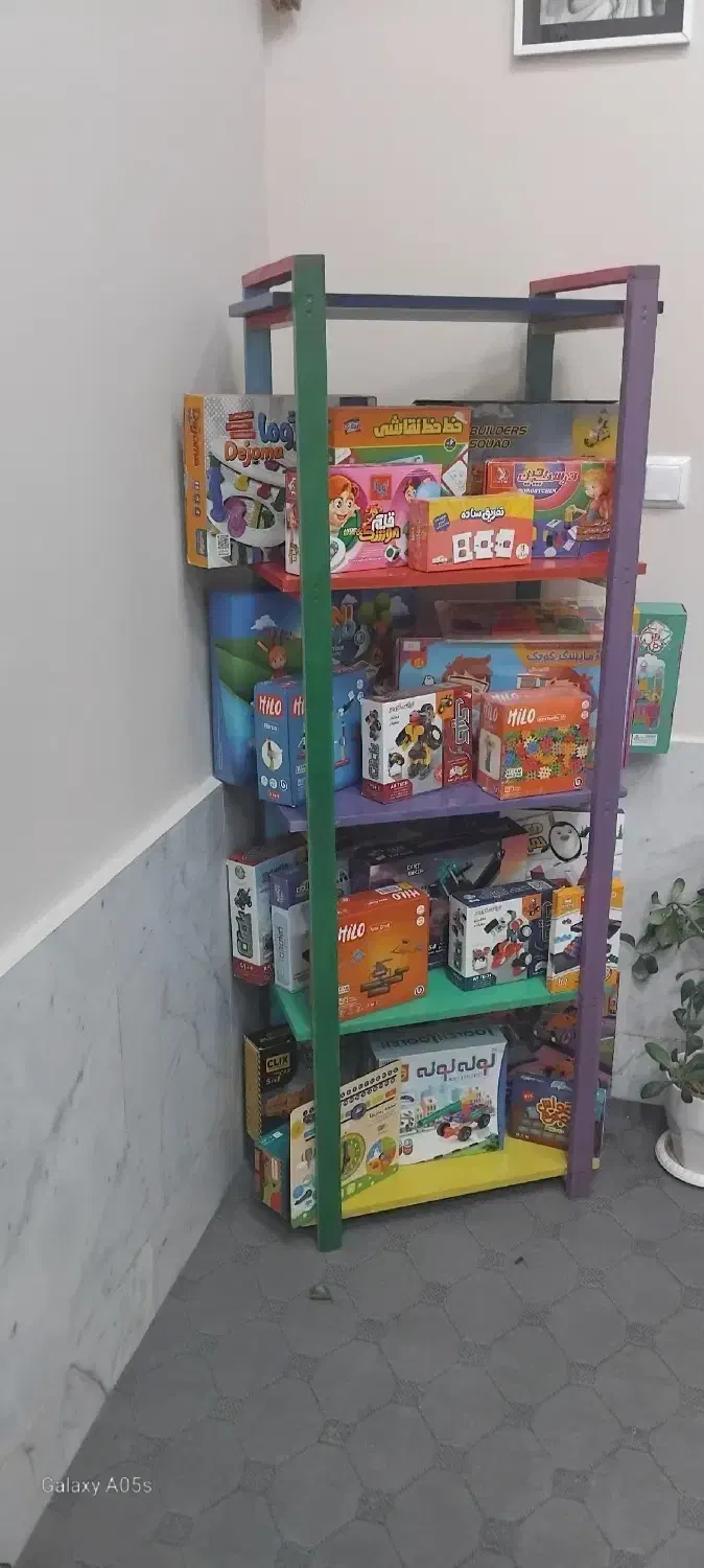 قفسه چوبی فانتزی|کتابخانه، شلف، قفسه‌های دیواری|نیشابور, شهرک فرهنگیان|دیوار