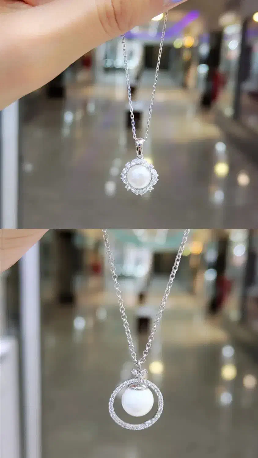 نیم‌ست و گردنبند نقره مرواریدی|بدلیجات|اصفهان, شیخ اشراق|دیوار