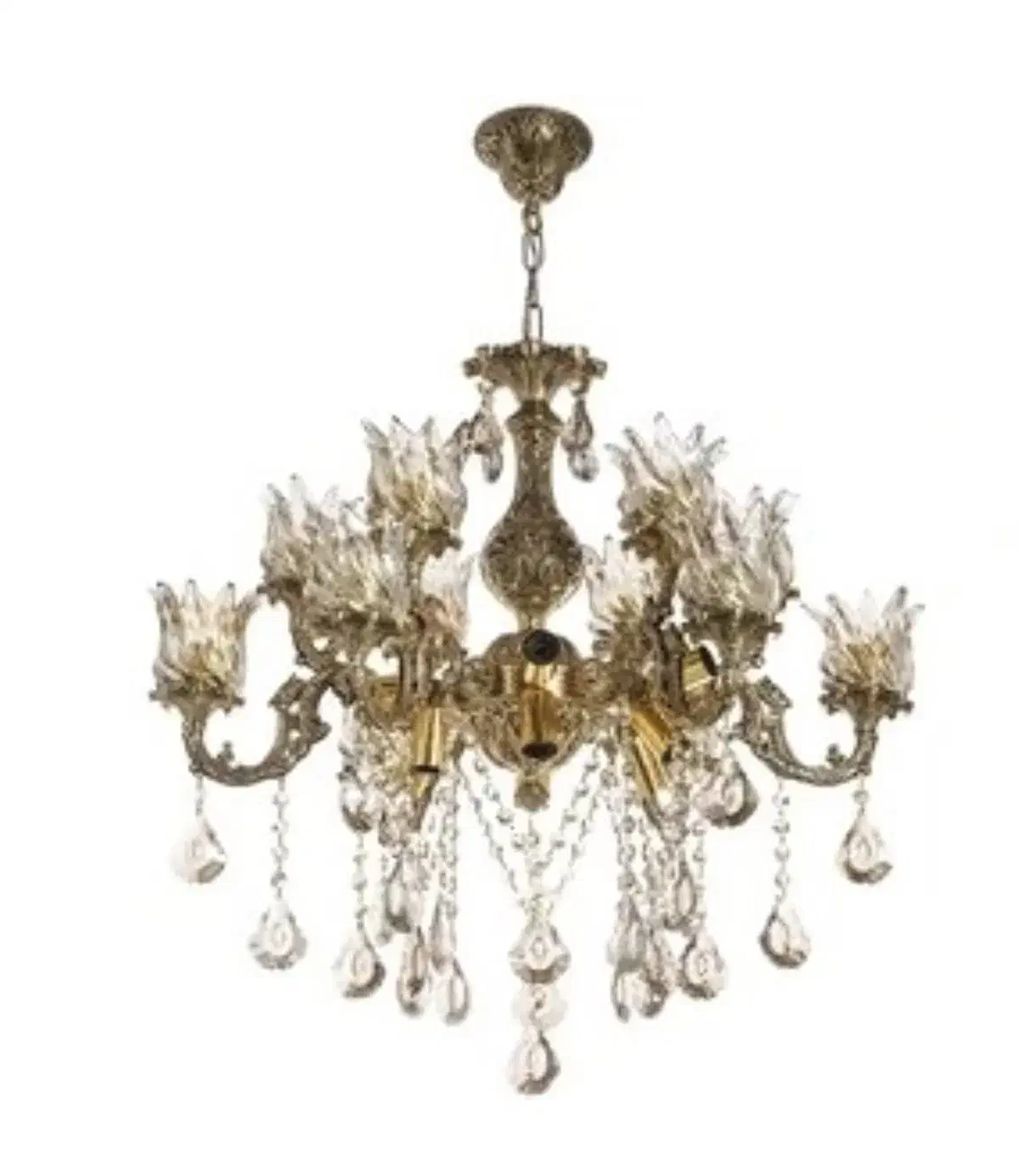 لوستر ۶ شاخه دوبل با ۲۴ شعله|لوستر و چراغ آویز|اراک, |دیوار