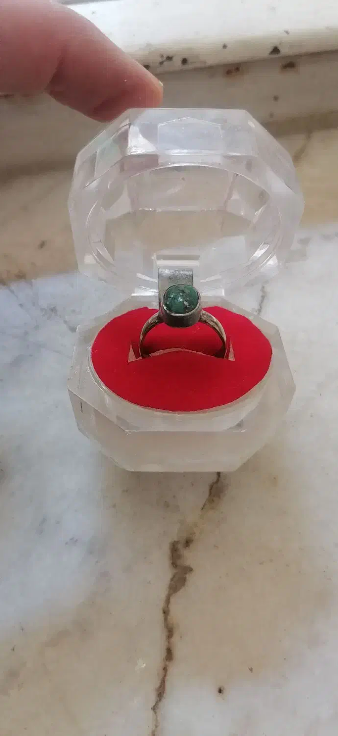 انگشتر نقره با سنگ اصلی همراه آیه|جواهرات|نجفآباد, فرخی|دیوار