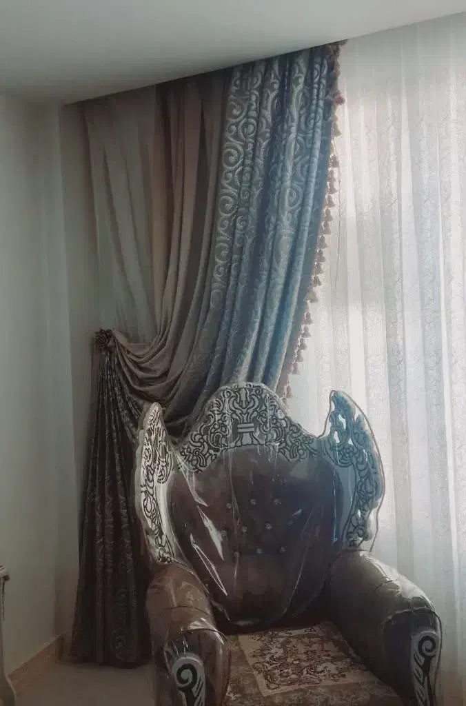 یک جفت شال پذیرایی|پرده، رانر، رومیزی|تهران, خزانه|دیوار