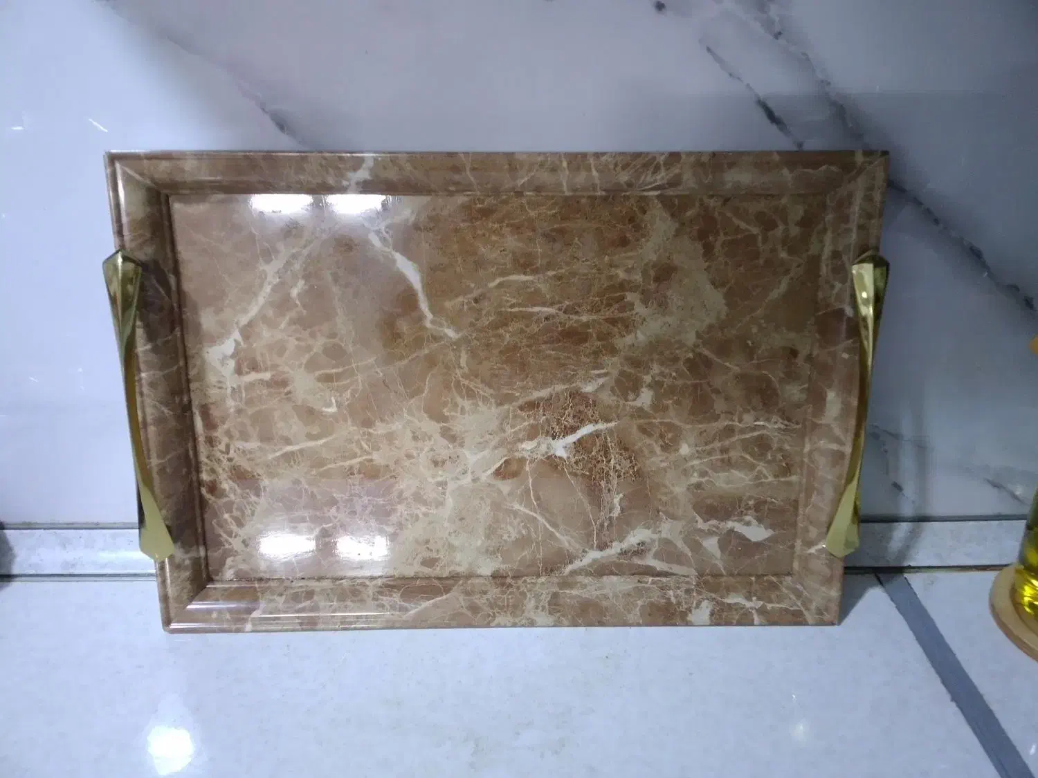 سینی چوبی مجلسی سایز بزرگ|ظروف سرو و پذیرایی|مشهد, طلاب|دیوار