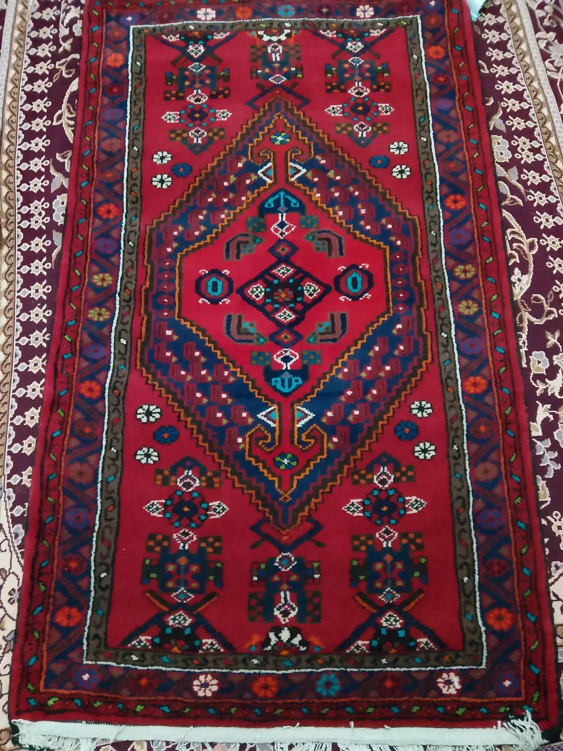 جفت قالی دست بافت|فرش|قیدار, |دیوار