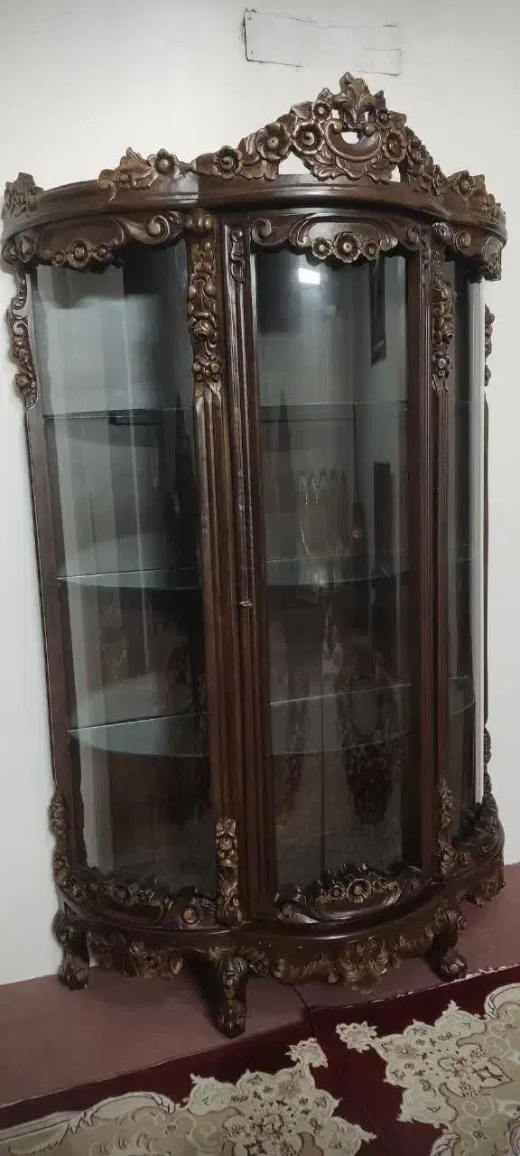 بوفه گنجه منبت کاری شده|بوفه، ویترین، کنسول|مشهد, ایثارگران|دیوار