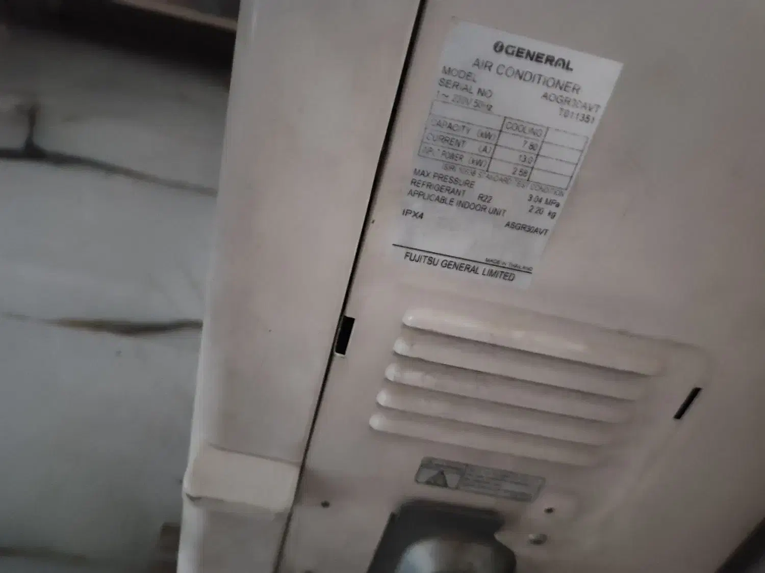 کولر گازی اوجنرال در حد متور اسکرال|کولر گازی و فنکوئل|خرمآباد, |دیوار