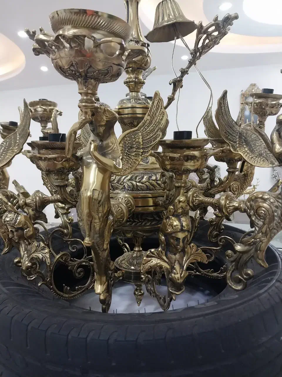 لوستر فرشته|لوستر و چراغ آویز|پاکدشت, پاکدشت (مامازند)|دیوار