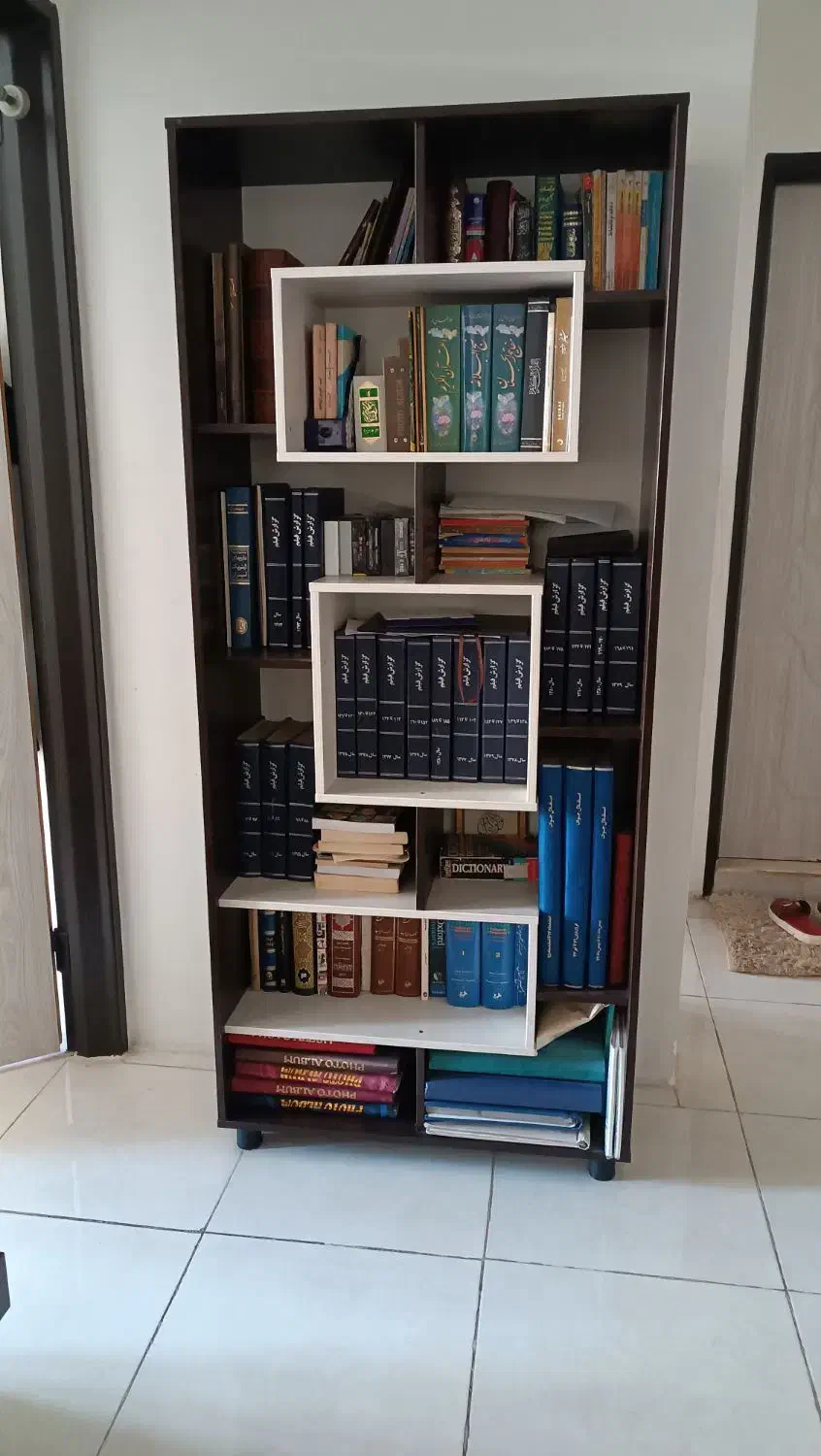 دو عدد کتابخانه|کتابخانه، شلف، قفسه‌های دیواری|شیراز, ارم|دیوار