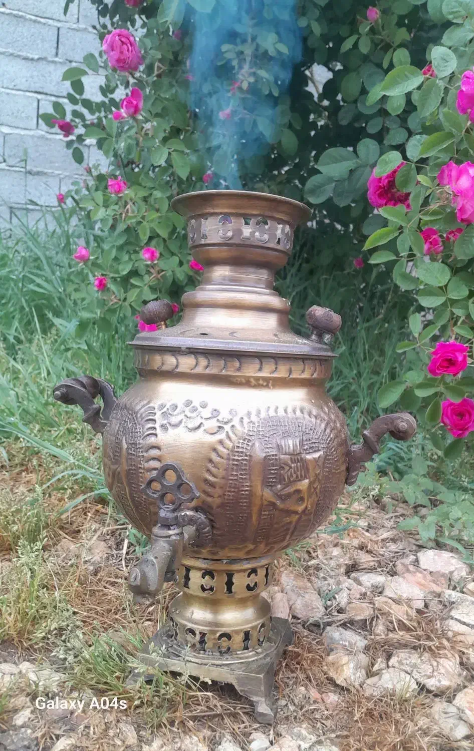 سماور برنجی زغالی|سماور، چایساز، قهوهساز|فرح آباد, |دیوار