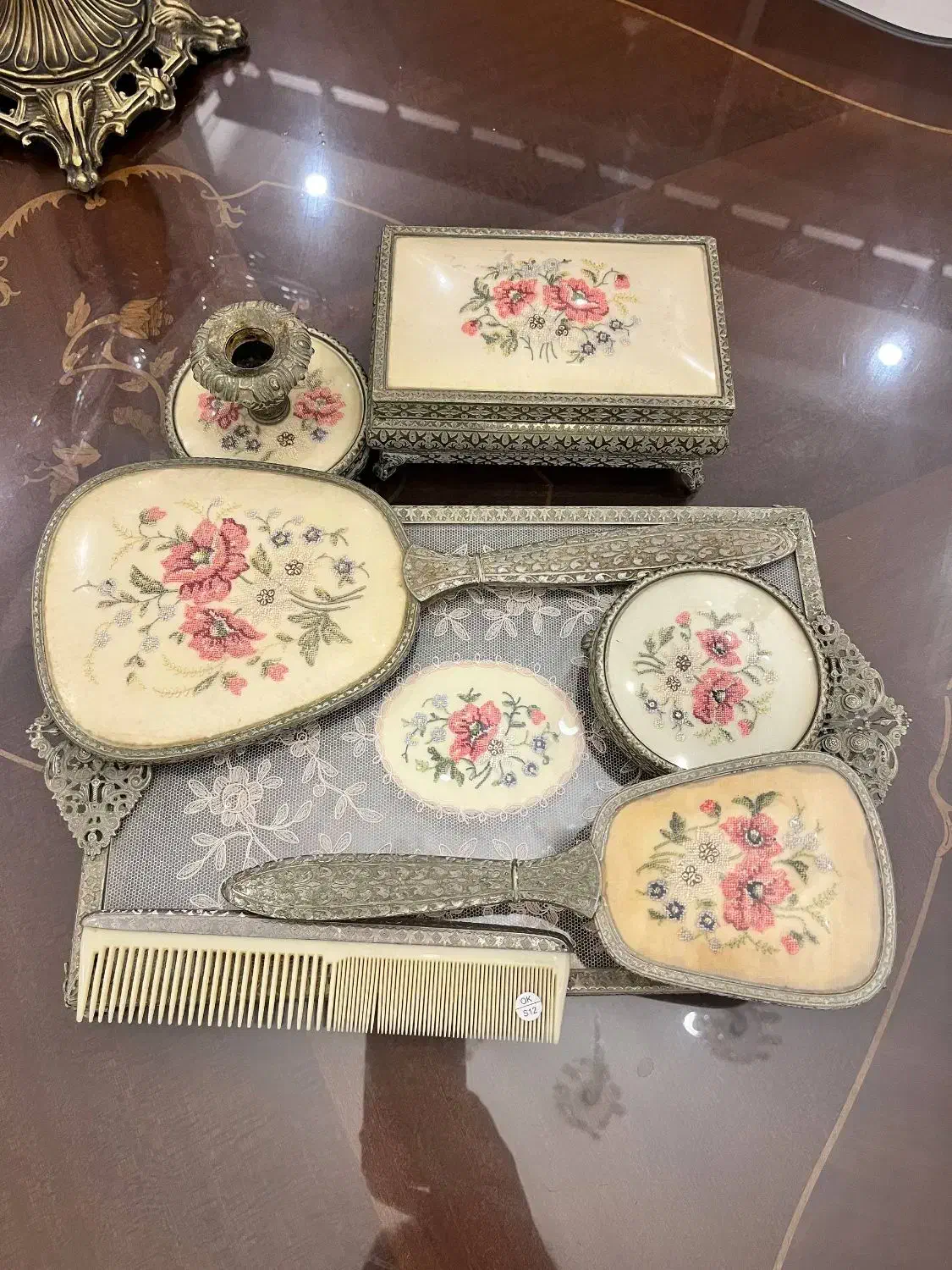 ست ارایشی برنز و انتیک و قدیمی عتیقه  کلکسیونی|کلکسیون اشیاء عتیقه|تهران, تجریش|دیوار