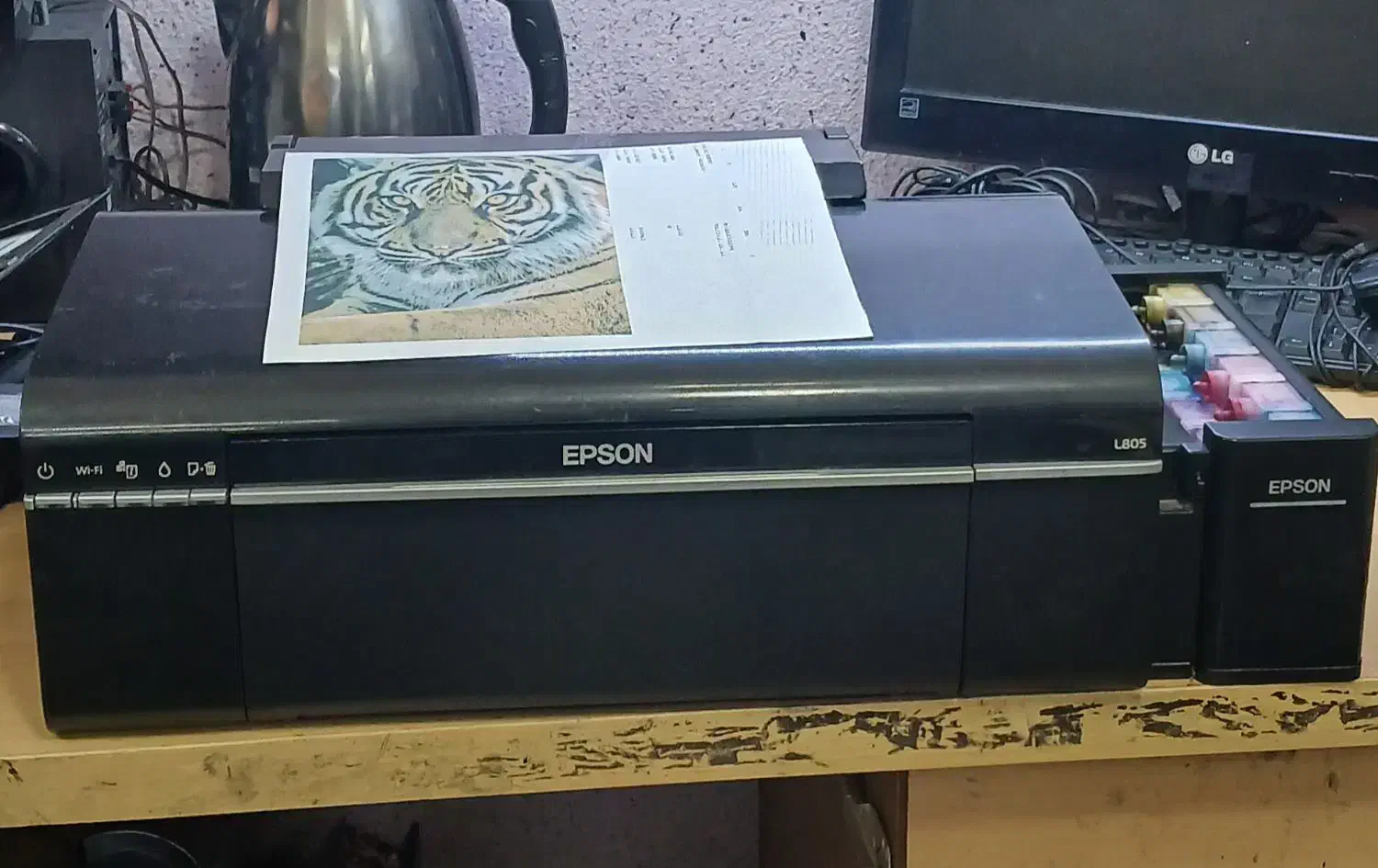 پرینتر اپسون l805استوک|پرینتر، اسکنر، کپی، فکس|سنندج, |دیوار