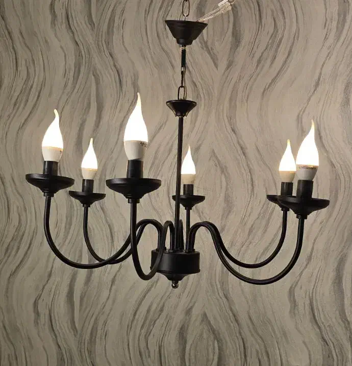 لوستر ۶شاخه  مدرن|لوستر و چراغ آویز|فردیس, فردیس|دیوار