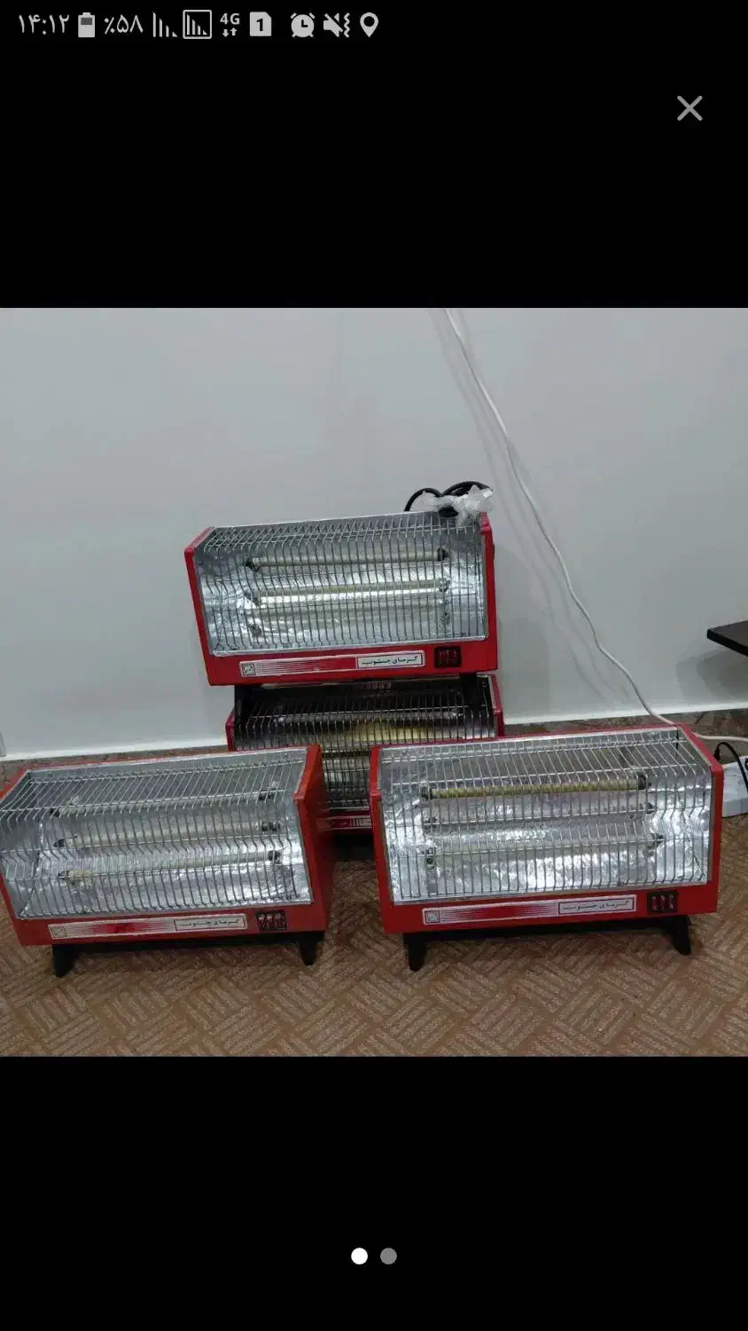بخاری برقی گرمای جنوب|بخاری، هیتر، شومینه|شیروان (لرستان), |دیوار