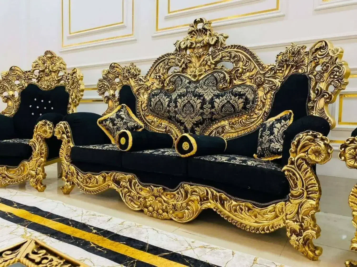 مبلمان استیل سلطنتی مدل جام|مبلمان خانگی و میز عسلی|سبزوار, قاضی زاد|دیوار