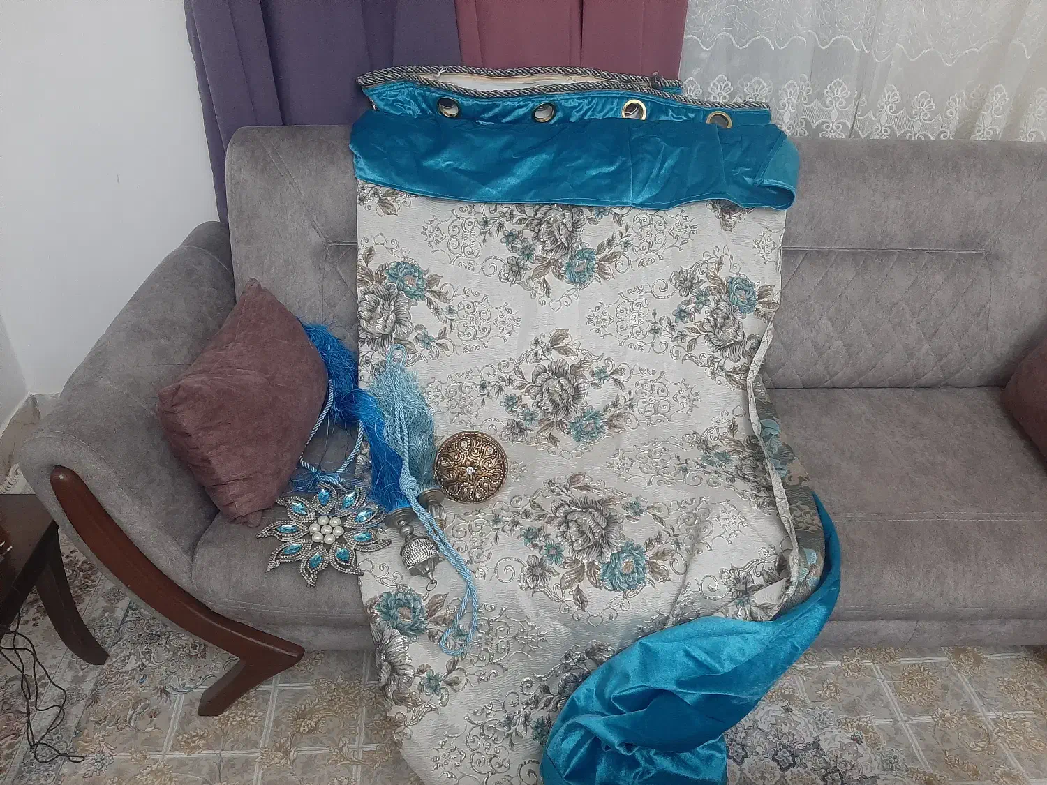 پرده|پرده، رانر، رومیزی|ساوه, |دیوار