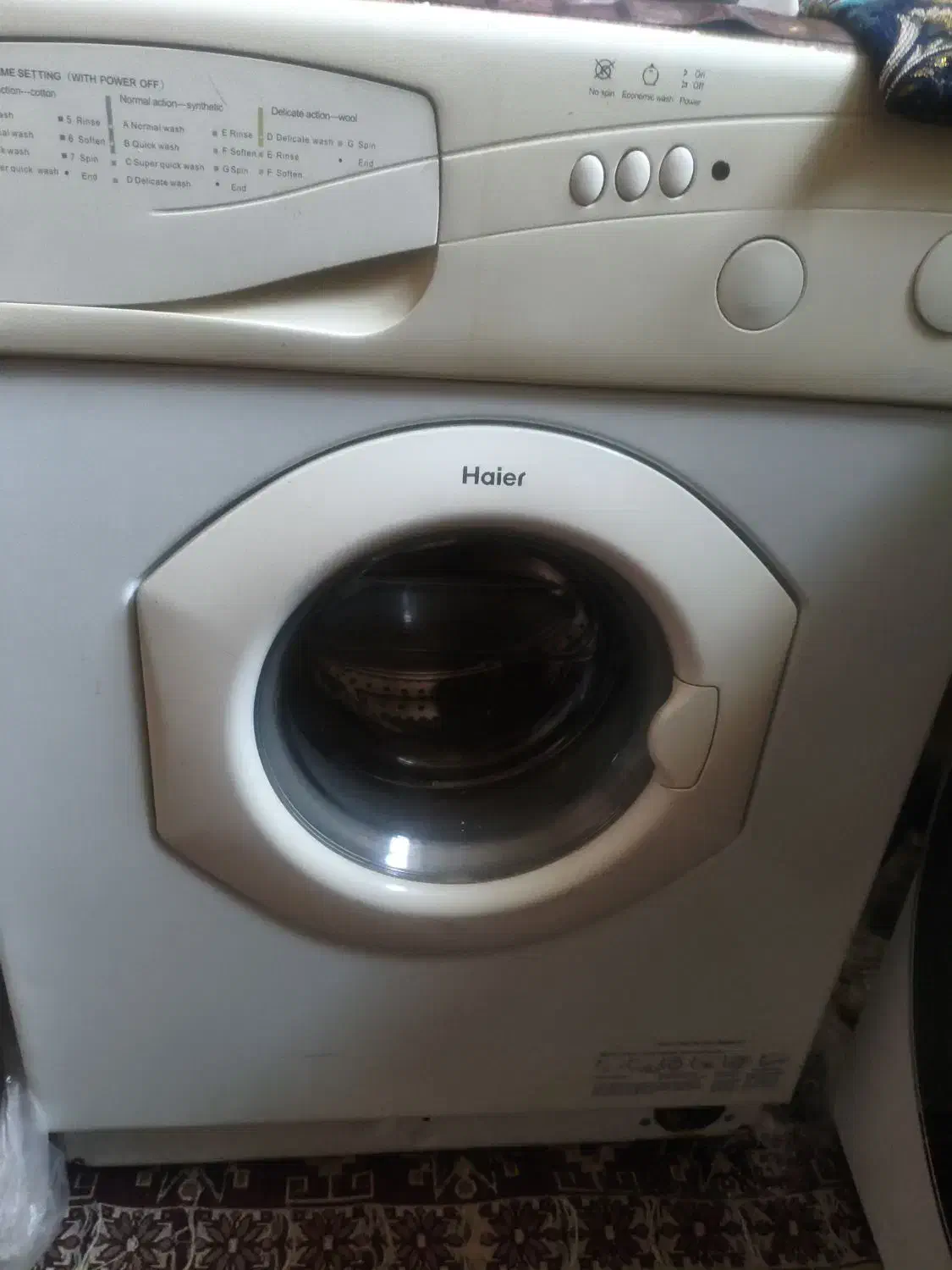 ماشین لباسشویی حایر درب شیشه ای جلو|ماشین لباسشویی و خشک‌کن لباس|سیرجان, |دیوار