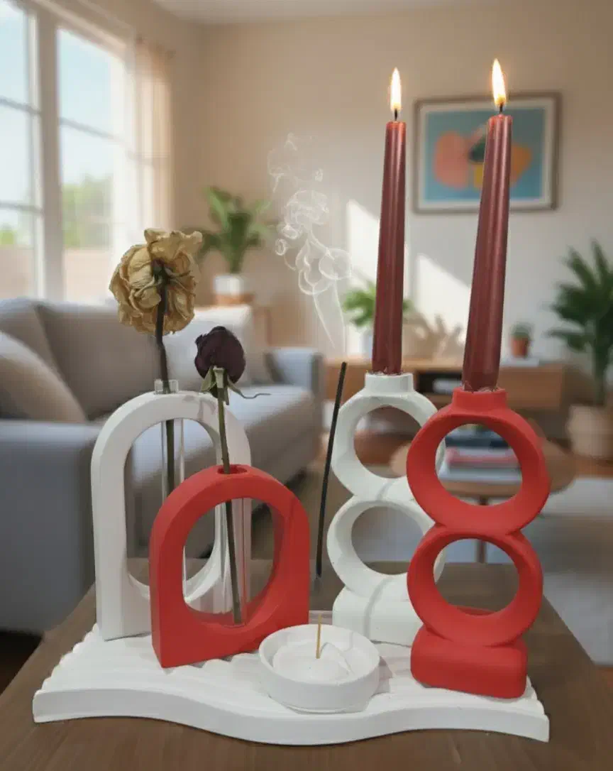 ست دکوری ۶ تیکه سنگ مصنوعی|صنایع دستی و سایر لوازم تزئینی|تهران, مشیریه|دیوار