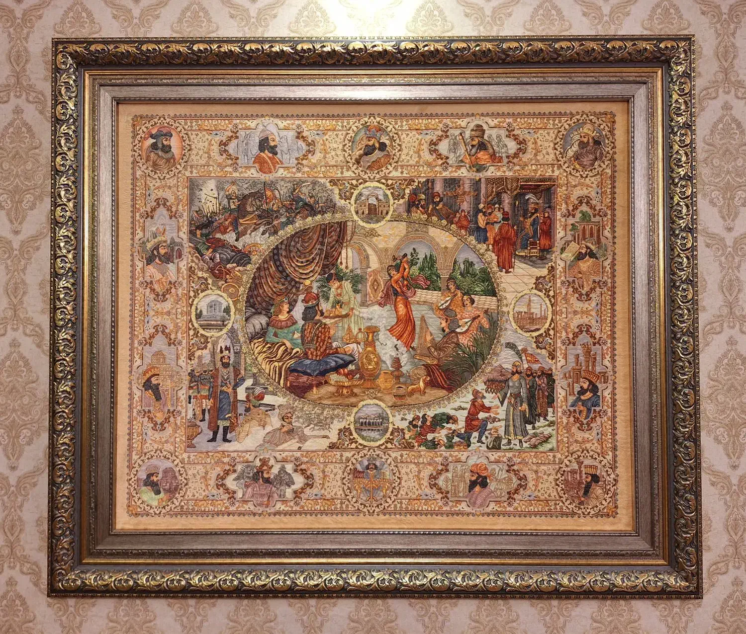 تابلو فرش ابریشم ماشینی مارک شبیر|تابلو فرش|تهران, گیشا|دیوار