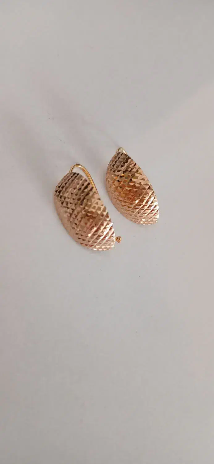 گوشواره صدفی طلا|جواهرات|قزوین, |دیوار