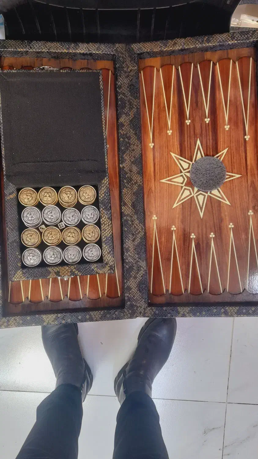 تخته نرد پوست ماری|اسباب‌‌بازی|تبریز, |دیوار